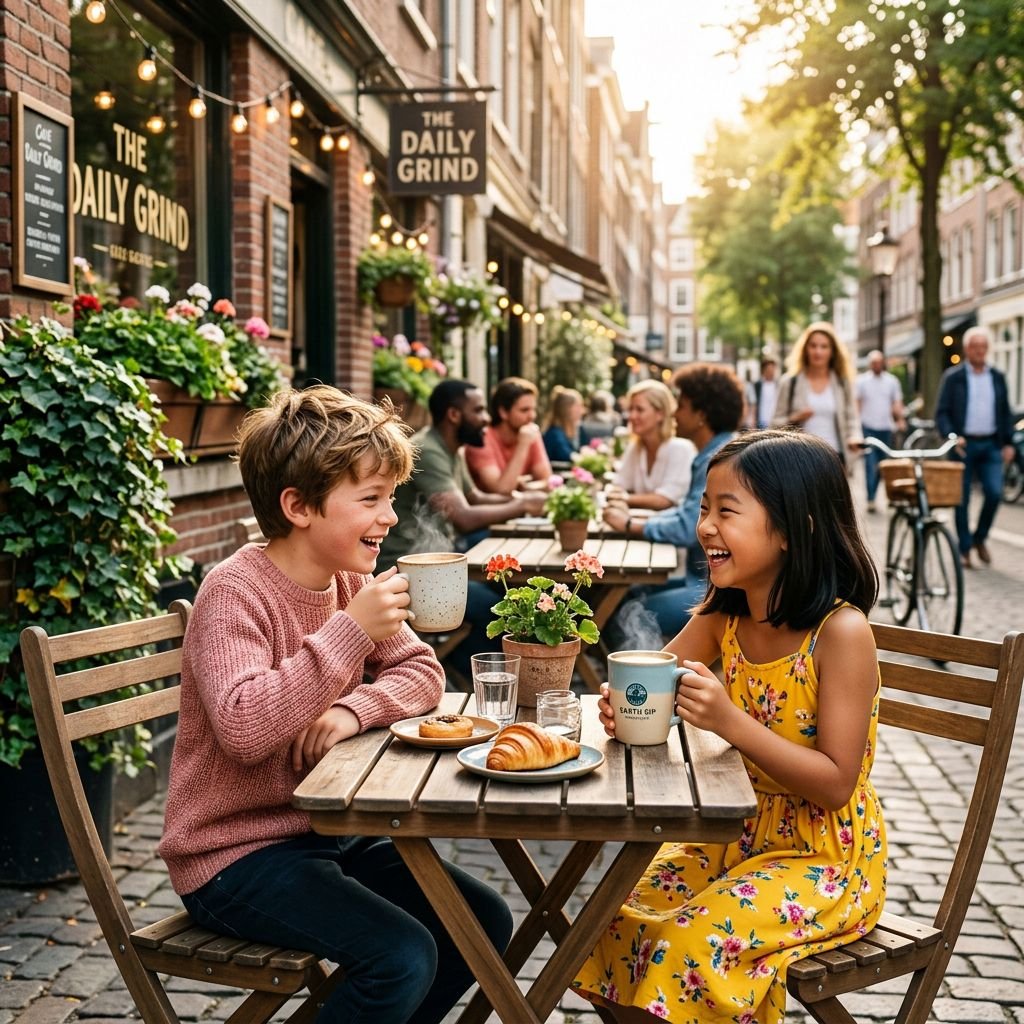 Friends at a café