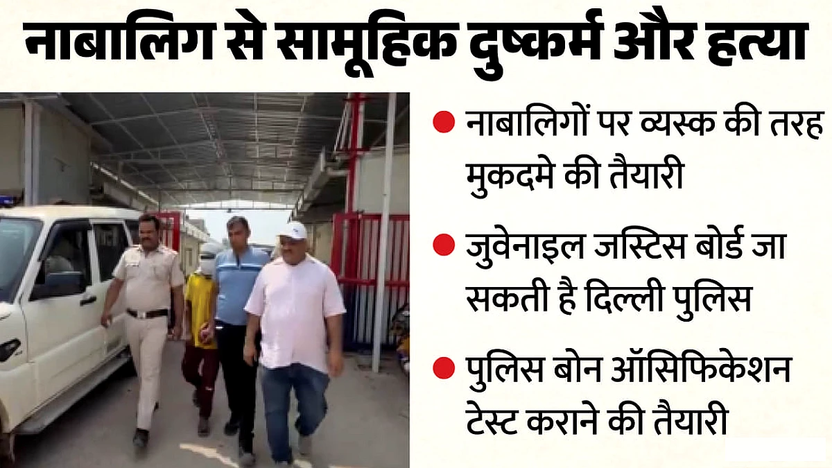 तीन नाबालिगों पर दुष्कर्म‑हत्या के मामले में वयस्क की तरह मुकदमा, उम्र निर्धारण के लिए बोन ऑसिफिकेशन टेस्ट की तैयारी